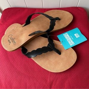 Reef black sandal size 10